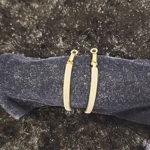 Sparkle Hoop Earrings Silver & Gold